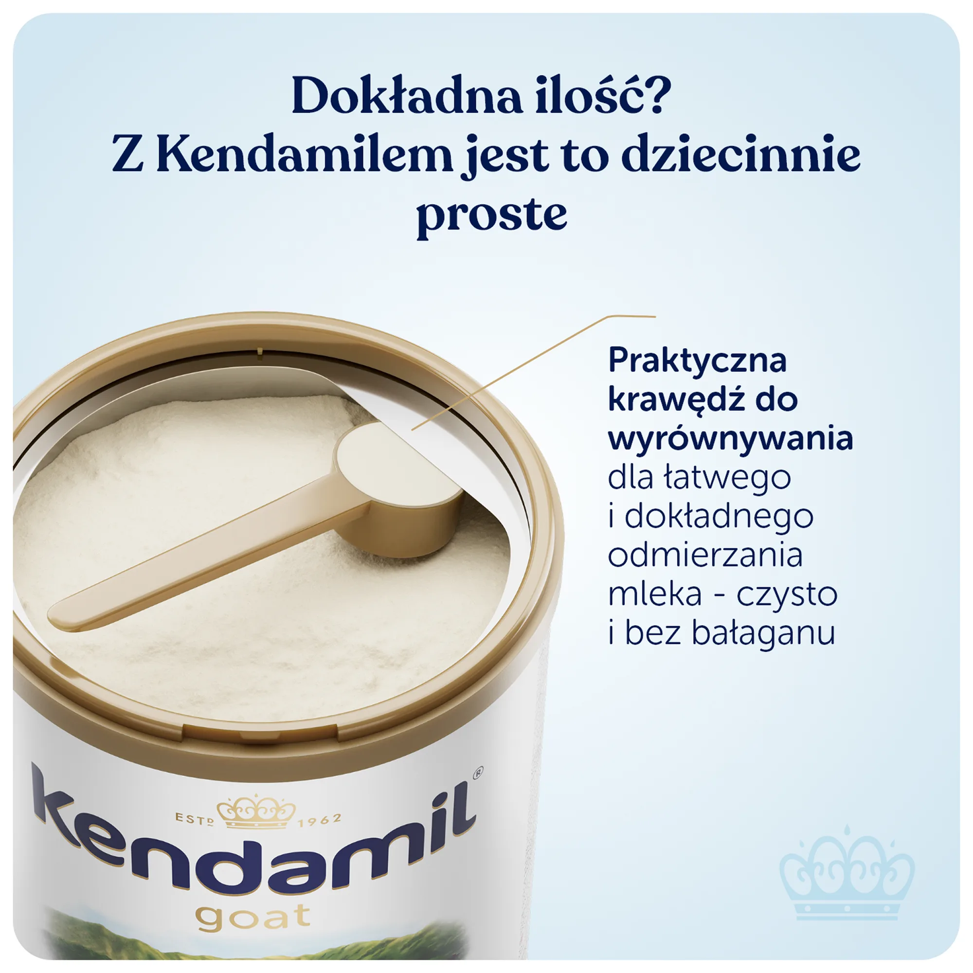 Kendamil Kozie mleko dla niemowląt 1, 2 x 800 g