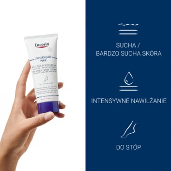 Eucerin UreaRepair PLUS Regenerujący Krem do stóp z 10% Mocznikiem do suchych popękanych stóp, 100 ml