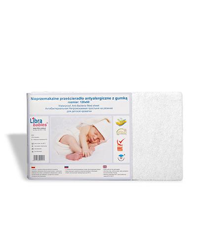 Libra babies nieprzemakalne prześcieradło antyalergiczne z gumką 120 x 60 biały, 1 szt., cena, opinie, właściwości zdjęcie