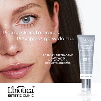 Lbiotica Estetic Clinic Multi Protection pielęgnacyjny dermo-zabieg przeciw fotostarzeniu krem na dzień SPF50 35 ml
