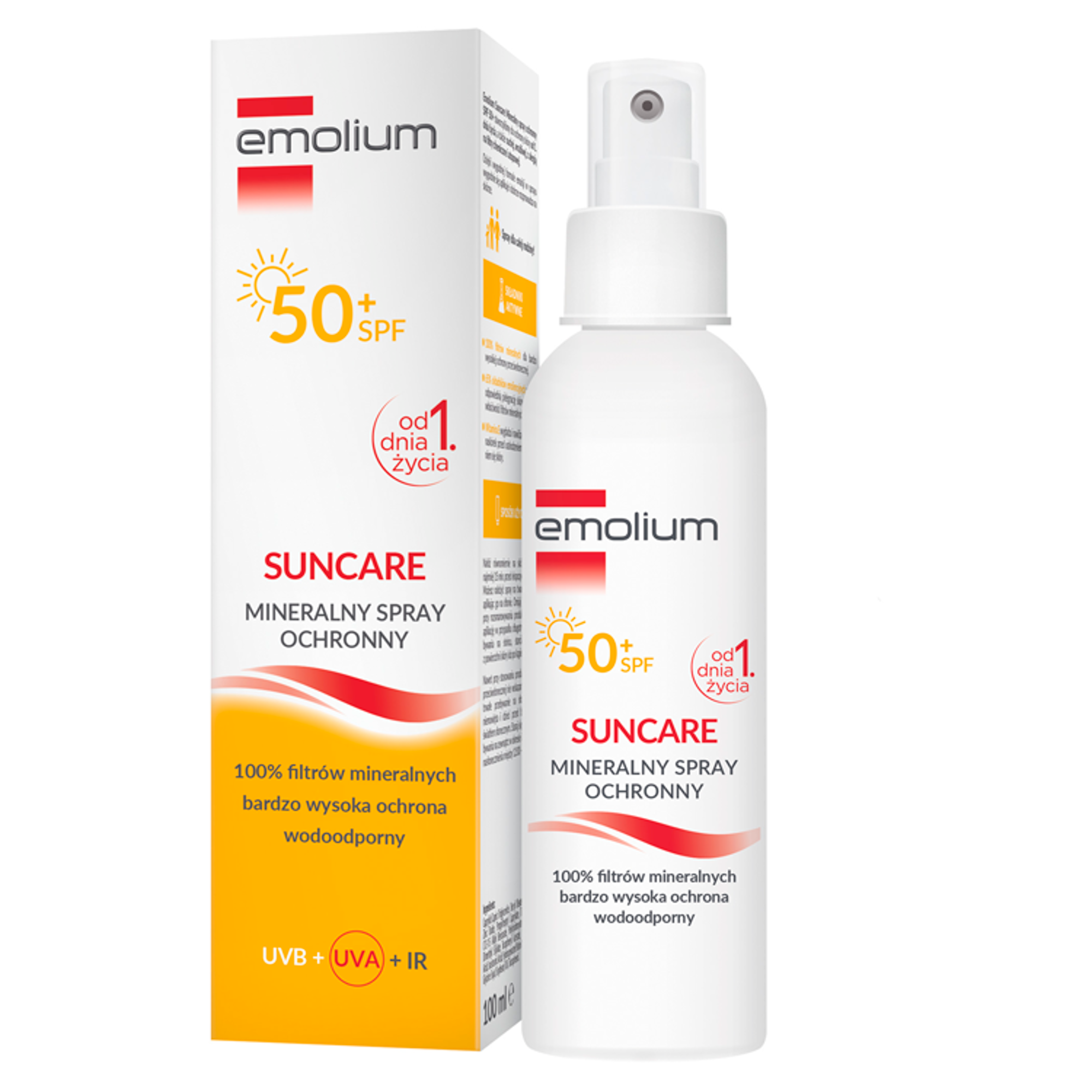 EMOLIUM SUNCARE Mineralny spray ochronny SPF50+, 100 ml zdjęcie
