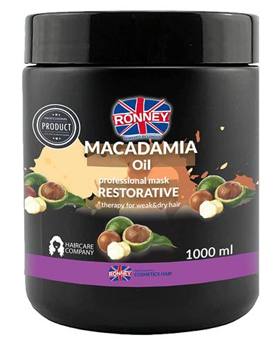 Ronney Professional Mask Macadamia Oil Restorative Therapy Maska wzmacniająca do włosów suchych i łamliwych, 1000 ml zdjęcie