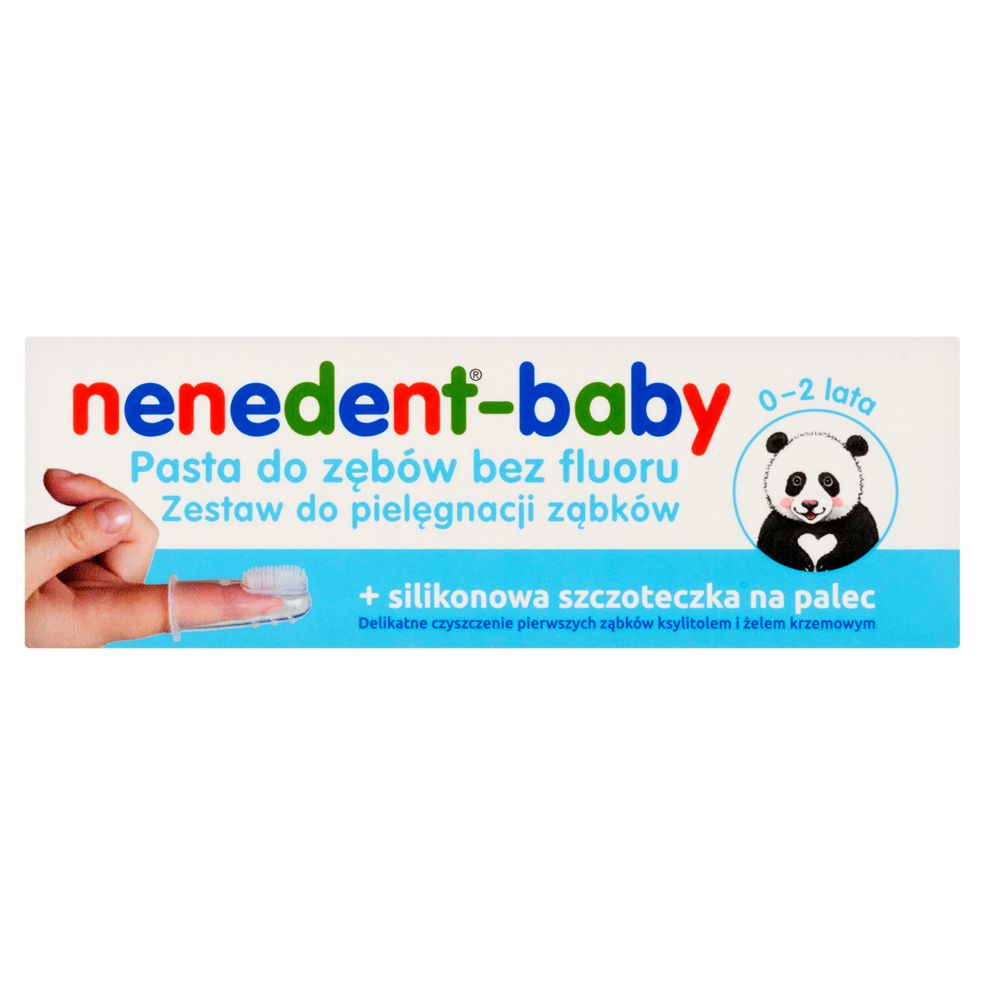 NENEDENT Baby - Pasta do zębów dla niemowląt - 20ml + silikonowa szczoteczka zdjęcie