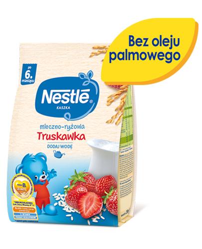 Nestle Kaszka mleczno-ryżowa truskawka po 6. miesiącu - 230 g - cena, opinie, stosowanie zdjęcie