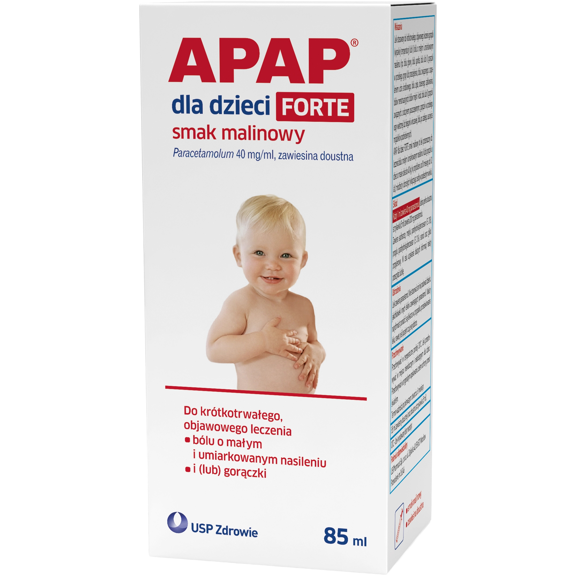 APAP dla dzieci FORTE smak malinowy, 40 mg/ml, zawiesina doustna zdjęcie