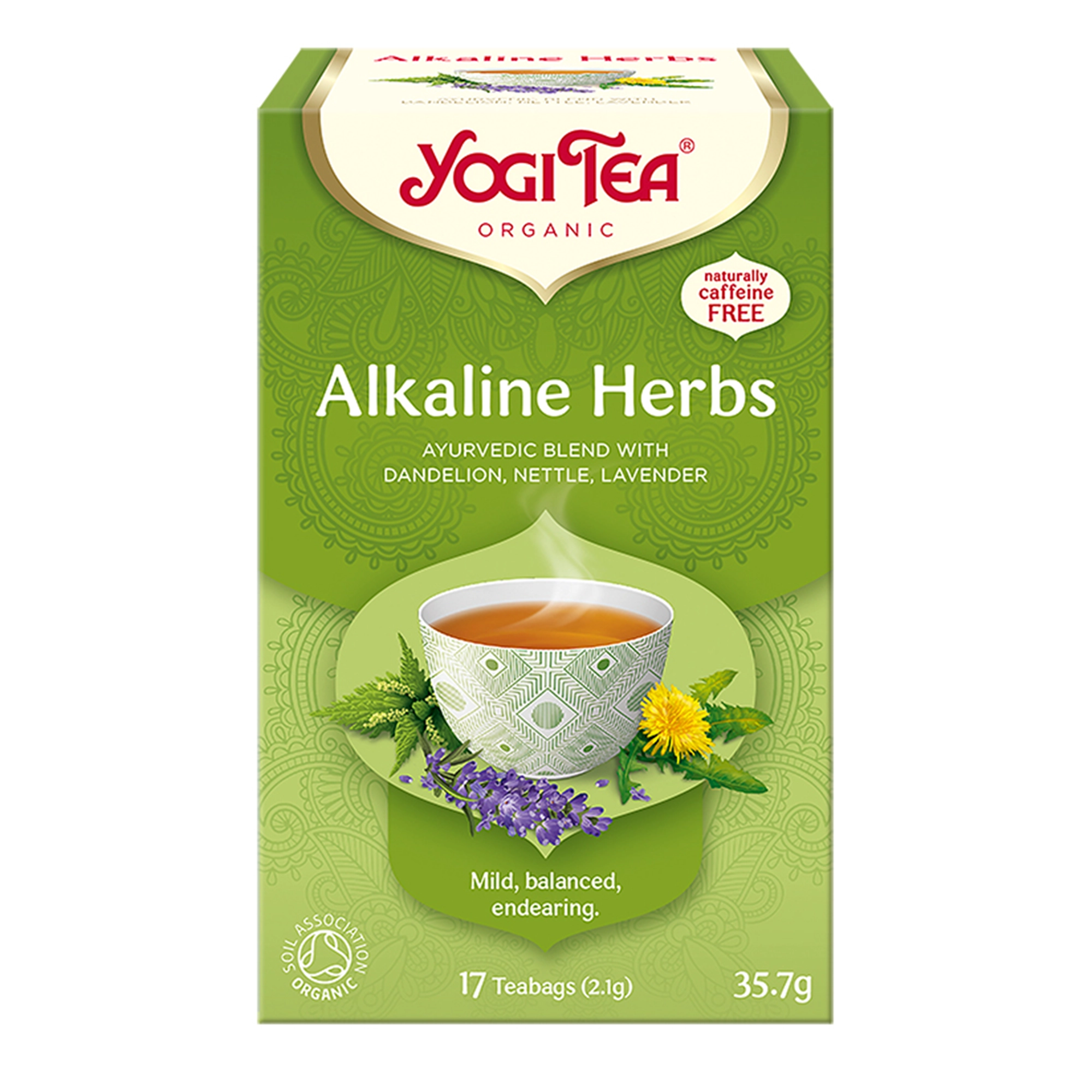Yogi Tea Organic ALKALINE HERBS Zioła alkaliczne BIO, 17 saszetek zdjęcie
