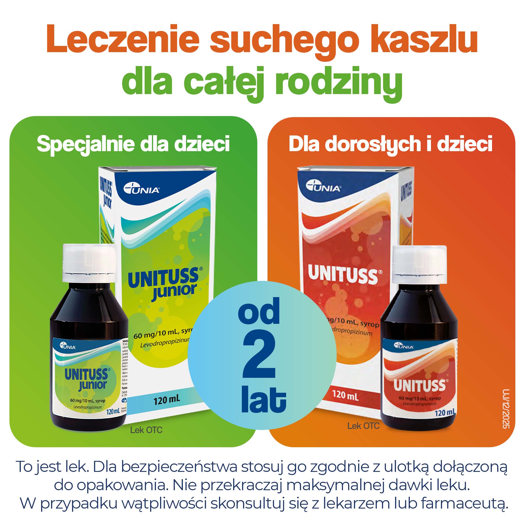 Unituss Junior 60 mg/10ml syrop 120 ml