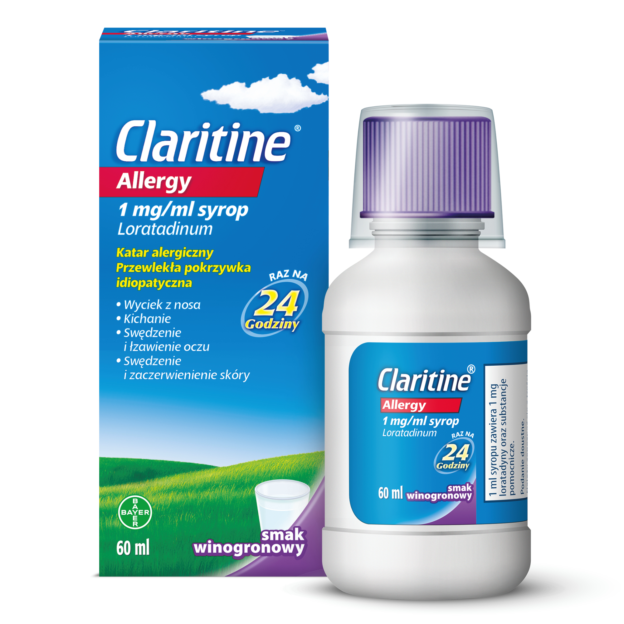 Claritine Allergy smak winogronowy 60 ml zdjęcie