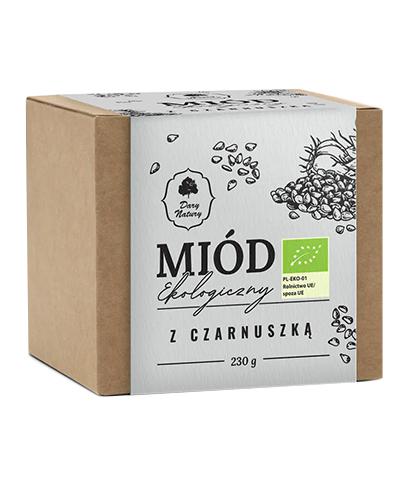 Dary natury Ekologiczny Miód z czarnuszką, 230 g zdjęcie
