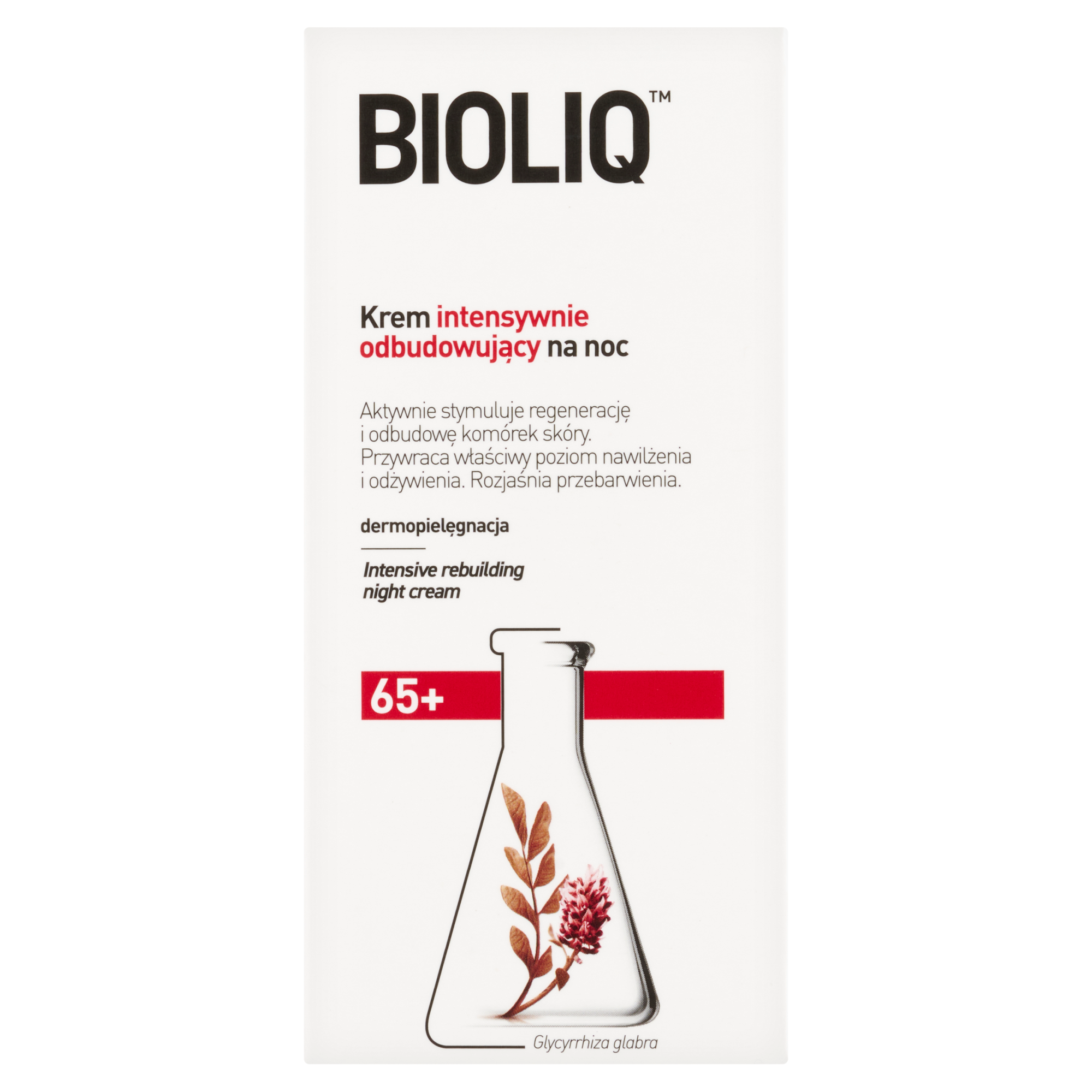 Bioliq 65+ Krem intensywnie odbudowujący na noc - 50 ml - cena, opinie, właściwości  zdjęcie