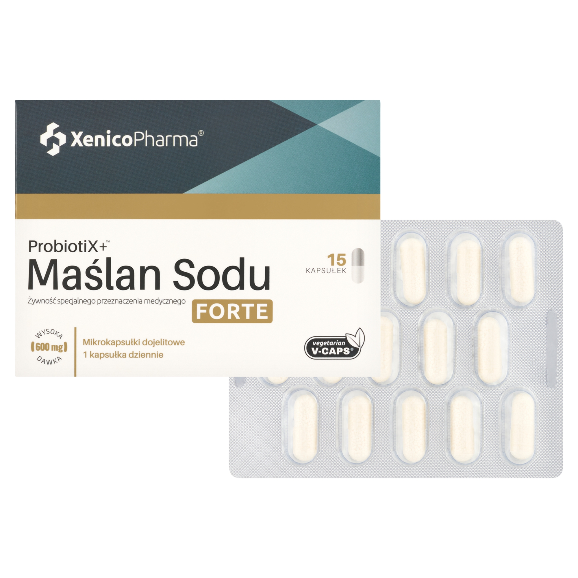 ProbiotiX+ Maślan Sodu Forte, 15 kapsułek