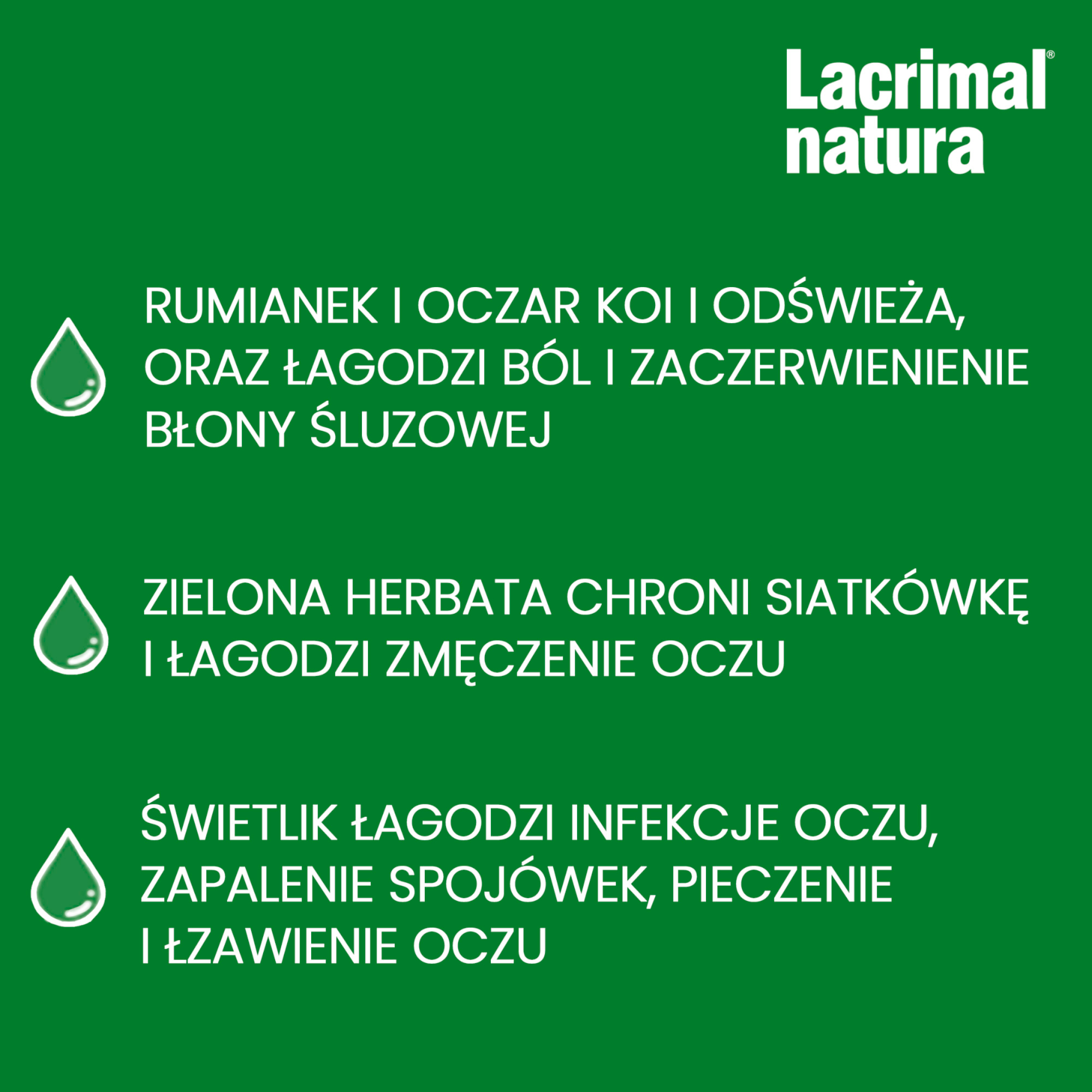LACRIMAL NATURA Krople do oczu, 10 ml