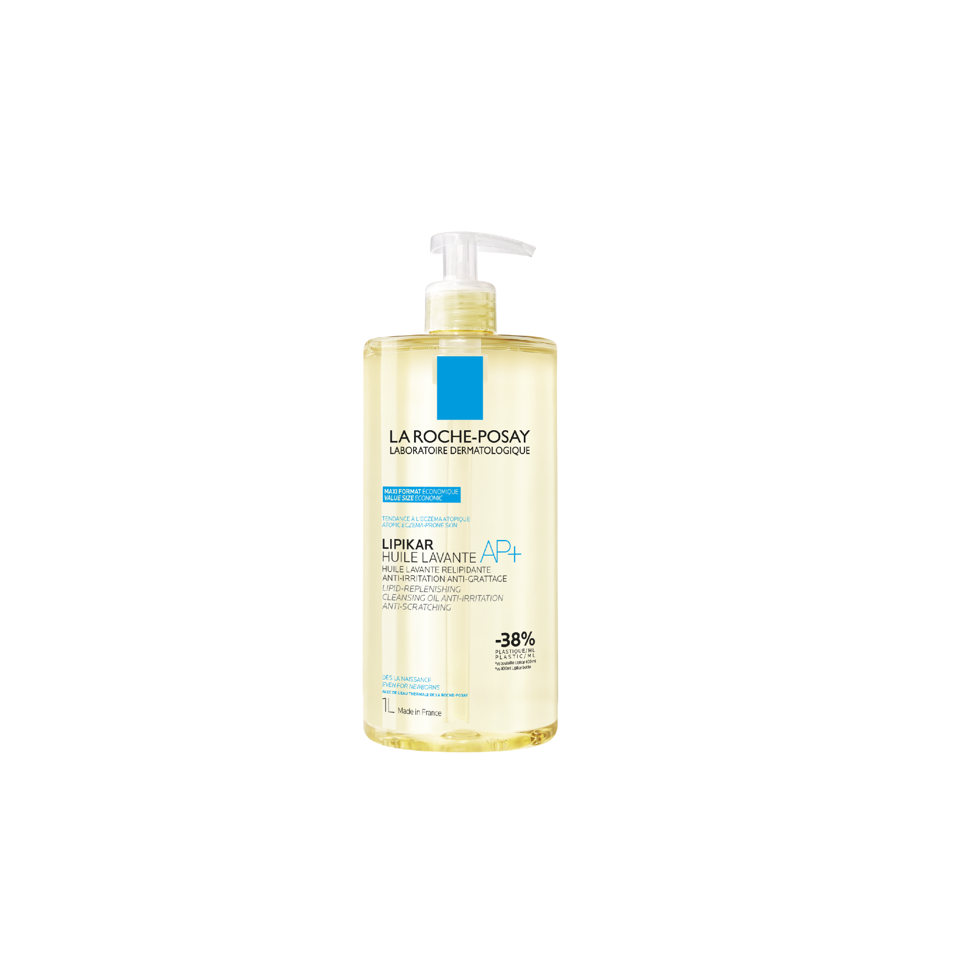 La Roche-Posay, Lipikar Oil AP+ Olejek Myjący Uzupełniający Poziom Lipidów, 1000 ml