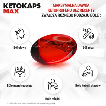 Ketokaps Max 50 mg 10 kapsułek
