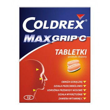 COLDREX MAXGRIP C, 12 tabletek