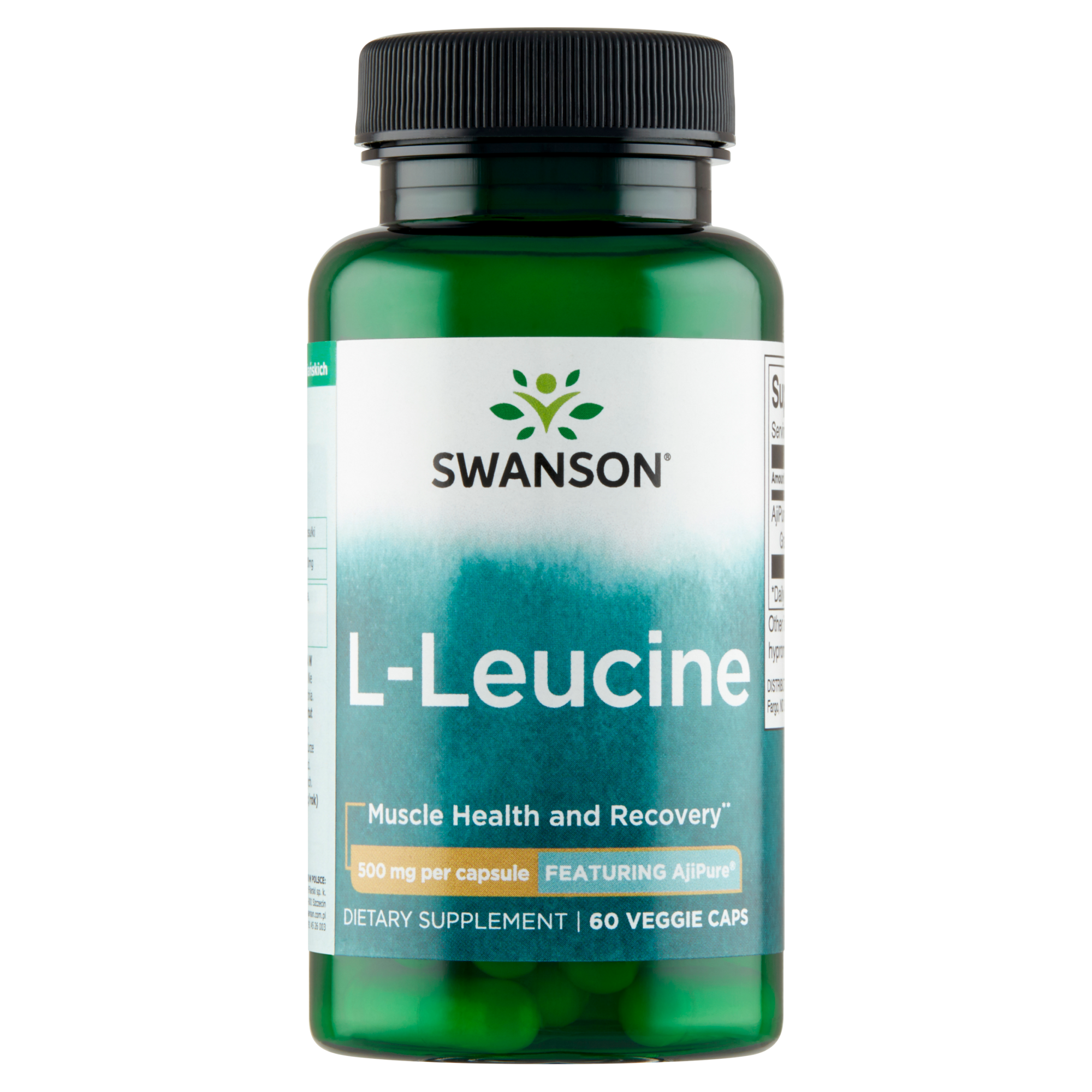 SWANSON AjiPure L-Leucyna 500 mg - 60 kaps. zdjęcie