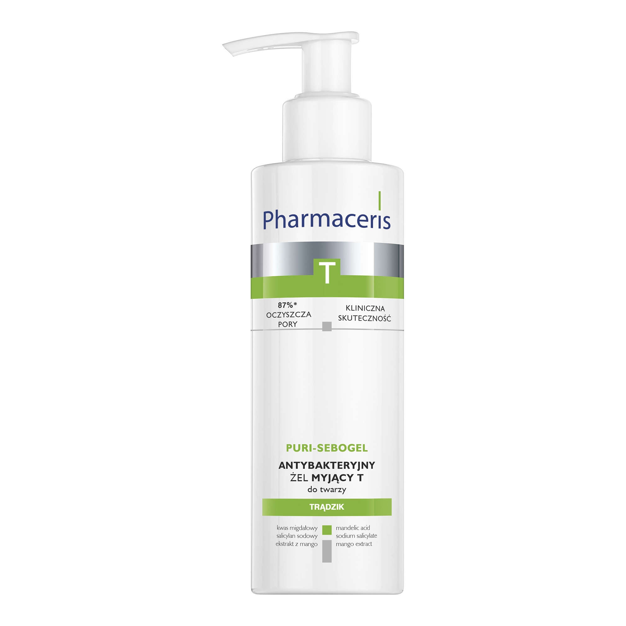 Pharmaceris T Puri-Sebogel, antybakteryjny żel myjący do twarzy, 190 ml zdjęcie