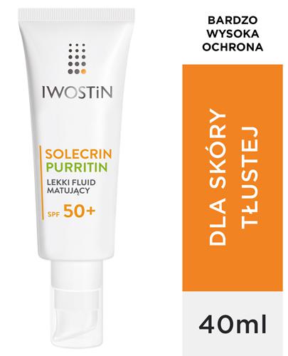 Iwostin Solecrin Purritin Lekki fluid matujący SPF 50 - 40 ml - cena, opinie, skład zdjęcie