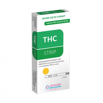 Domowe Laboratorium THC-Strip test do wykrywania narkotyków w moczu 1 sztuka