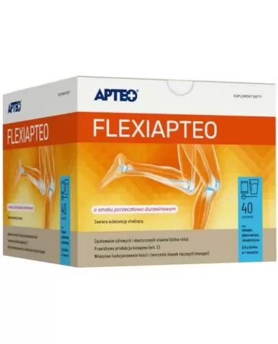 Apteo FlexiAPTEO o smaku porzeczkowo-żurawinowym, saszetki, 40 sztuk