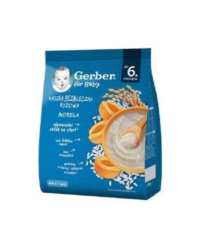 Gerber Kaszka bezmleczna ryżowa morela po 6. miesiącu, 160 g  zdjęcie