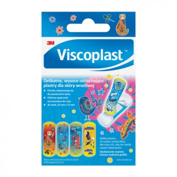 Viscoplast plastry dziecięce zwierzaki 20 sztuk
