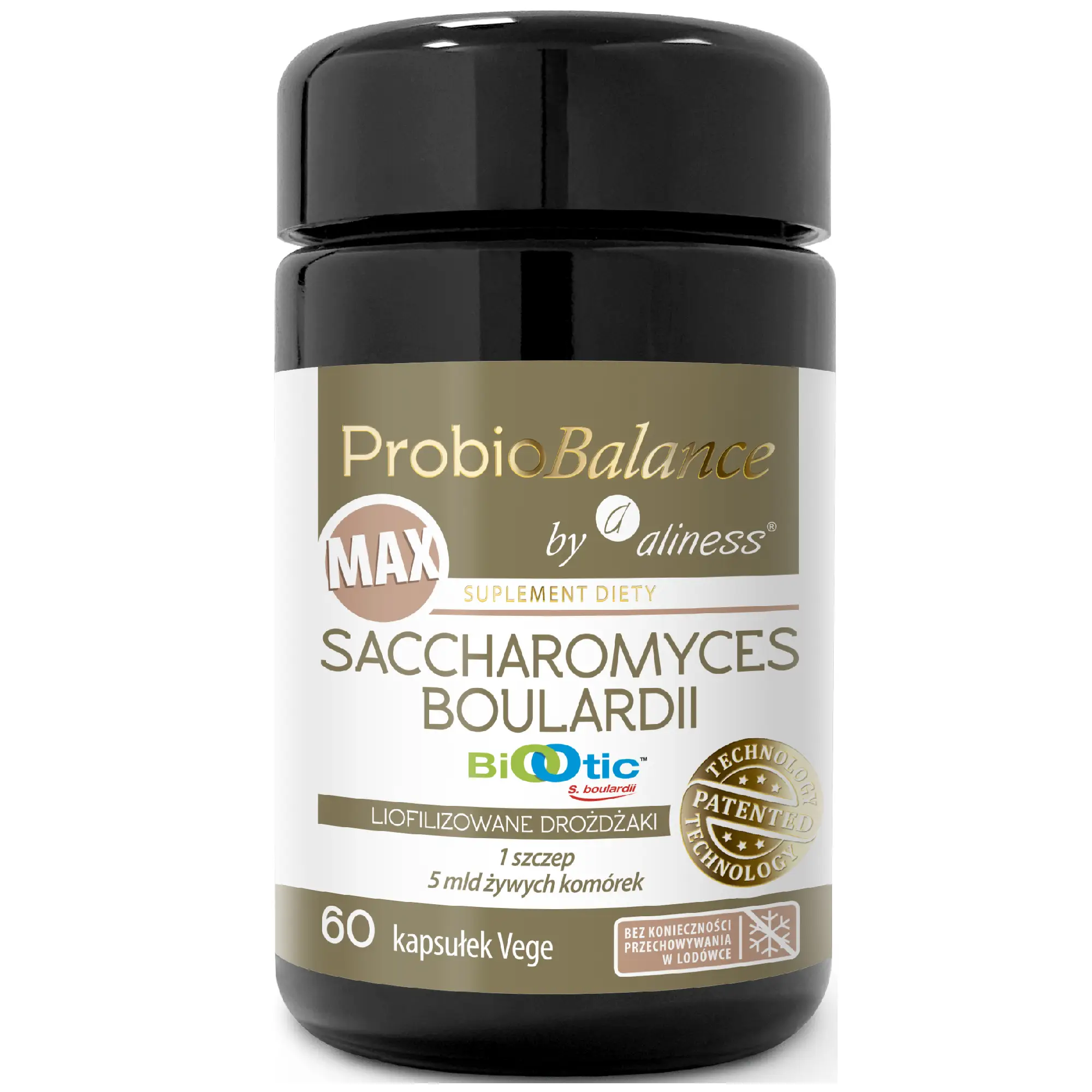 ProbioBalance, Saccharomyces Boualardii Max 5 mld/250mg, kapsułki vege, 60 sztuk zdjęcie