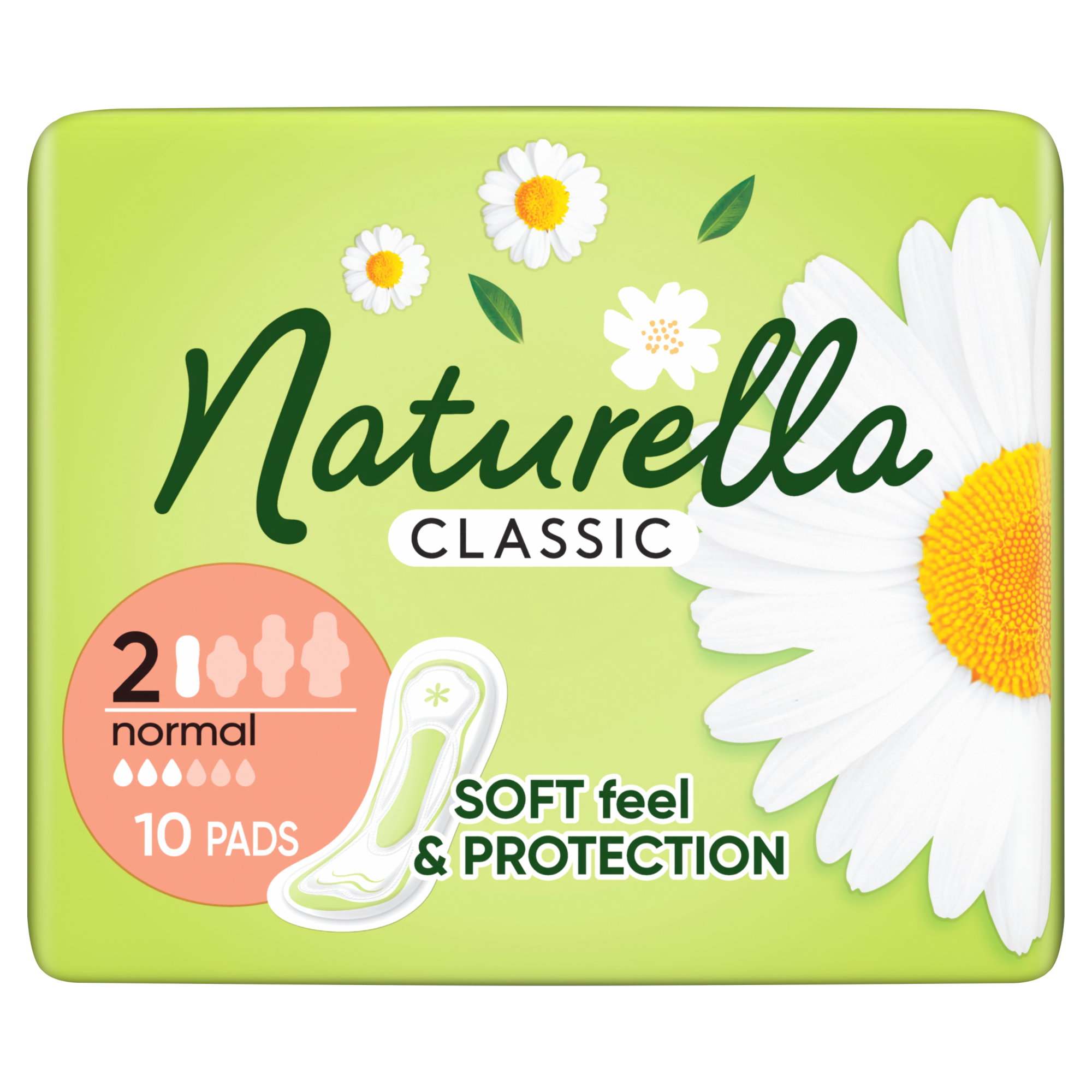 NATURELLA CLASSIC Podpaski Normal, 10 sztuk zdjęcie