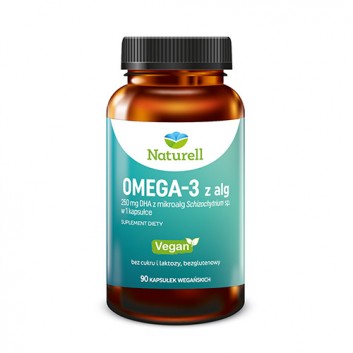Naturelle Omega-3 z alg 90 kapsułek wegańskich