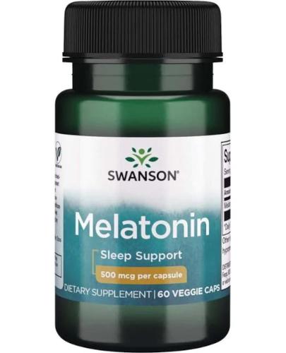 SWANSON Melatonina 500 mcg, kapsułki, 60 sztuk  zdjęcie