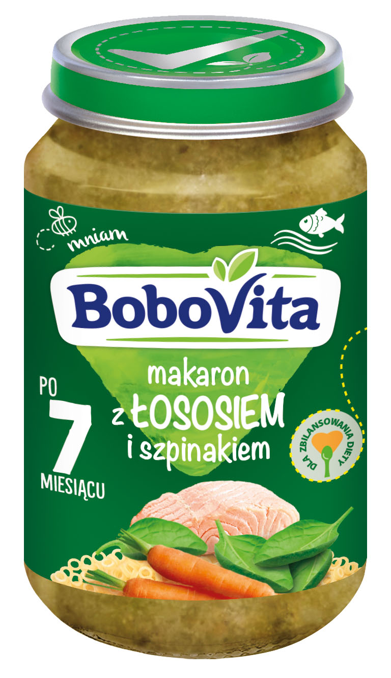 Makaron z Łososiem i Szpinakiem po 7. miesiącu, 190 g zdjęcie