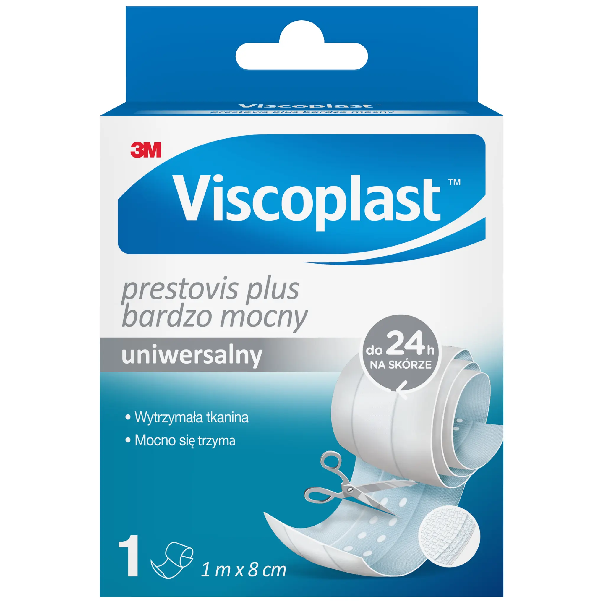 Viscoplast Prestovis Plus bardzo mocny plaster do cięcia 1 m x 8 cm 1 sztuka zdjęcie
