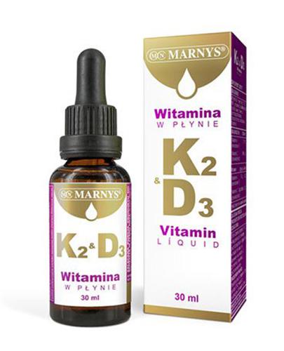Marnys Witamina K2 & D3 liquid, 30 ml cena, opinie, skład zdjęcie