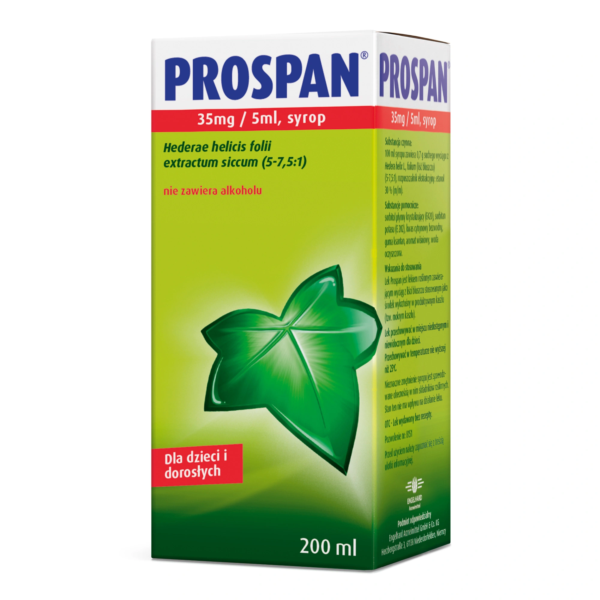 Prospan 35mg/5ml syrop 200 ml zdjęcie