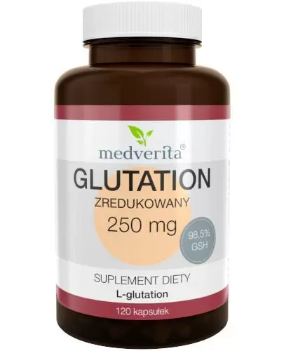 Medverita Glutation zredukowany 250 mg 120 kapsułek zdjęcie