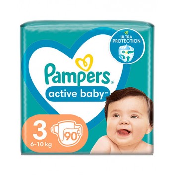 Pampers Active Baby 3 pieluchy 6-10 kg 90 sztuk