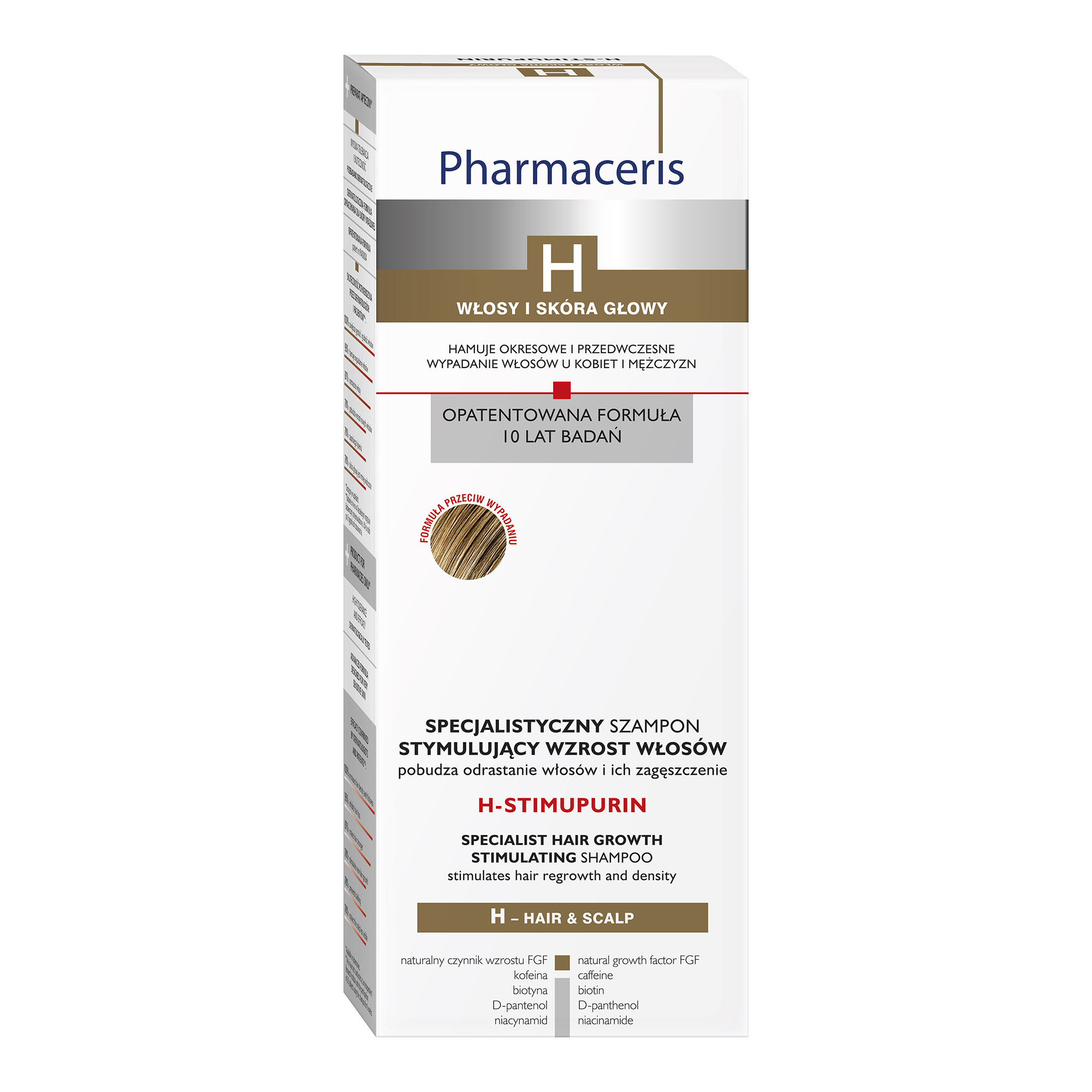 Pharmaceris H Stimupurin, specjalistyczny szampon stymulujący wzrost włosów, 250 ml zdjęcie