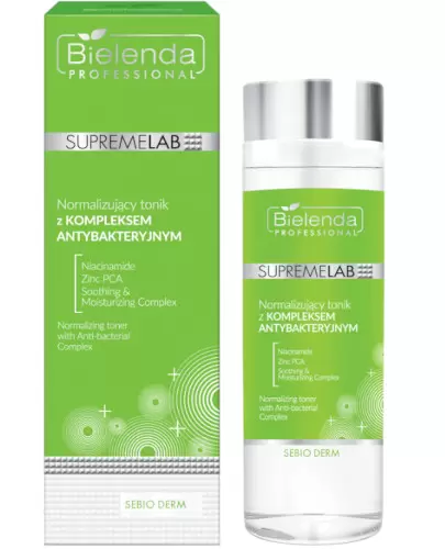 Bielenda Professional SupremeLab Sebio Derm normalizujący tonik z kompleksem antybakteryjnym 200 ml zdjęcie