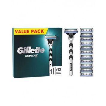 Gillette Mach3 Maszynka do golenia + Wkład do maszynki, 12 szt., cena, opinie, stosowanie