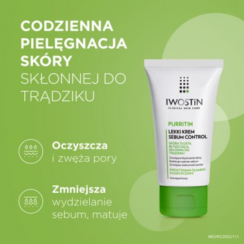 Iwostin Purritin lekki krem sebum control 60 ml