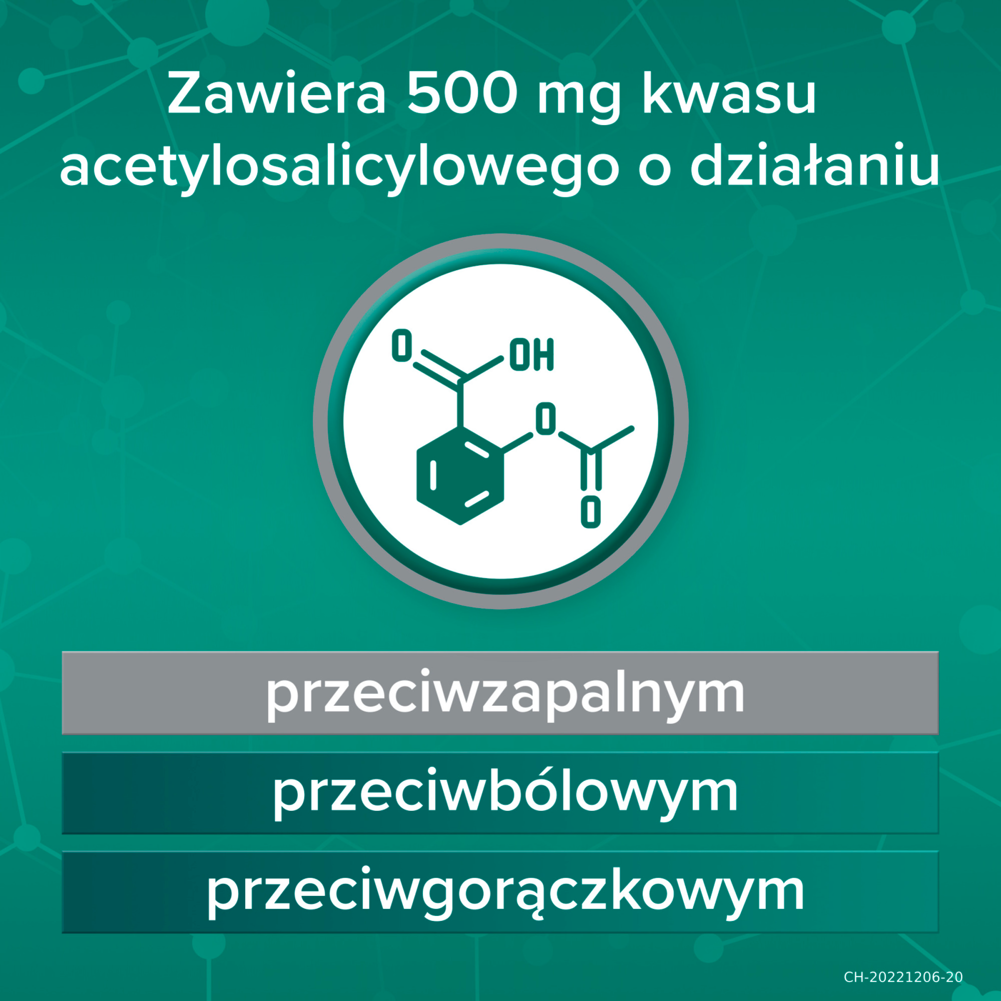 Aspirin Pro 500 mg 8 tabletek powlekanych