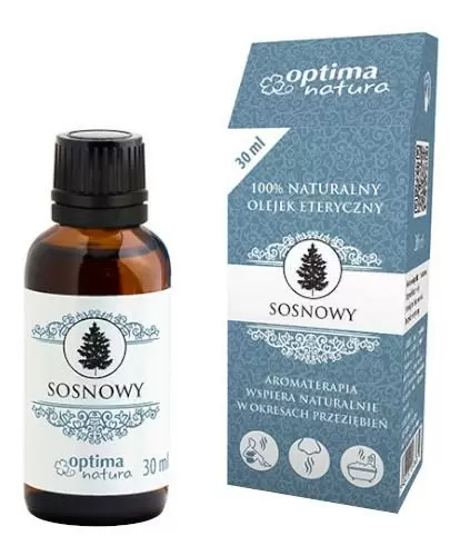 OPTIMA NATURA Naturalny olejek eteryczny sosnowy - 30 ml Na przeziębienie i bóle mięśni - cena, opinie, stosowanie zdjęcie