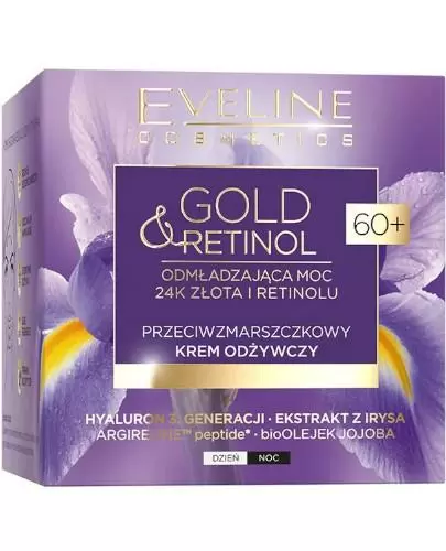 Eveline Gold&Retinol 60+ przeciwzmarszczkowy krem odżywczy 50 ml zdjęcie