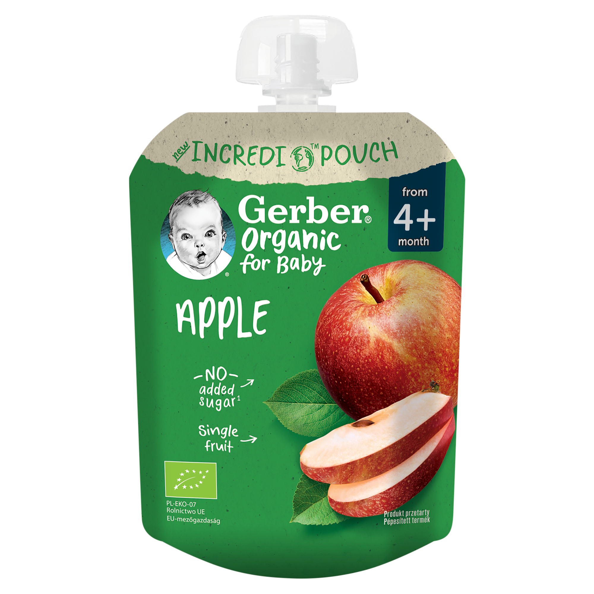 Gerber Organic For Baby Deserek jabłko po 4. miesiącu, 80 g zdjęcie