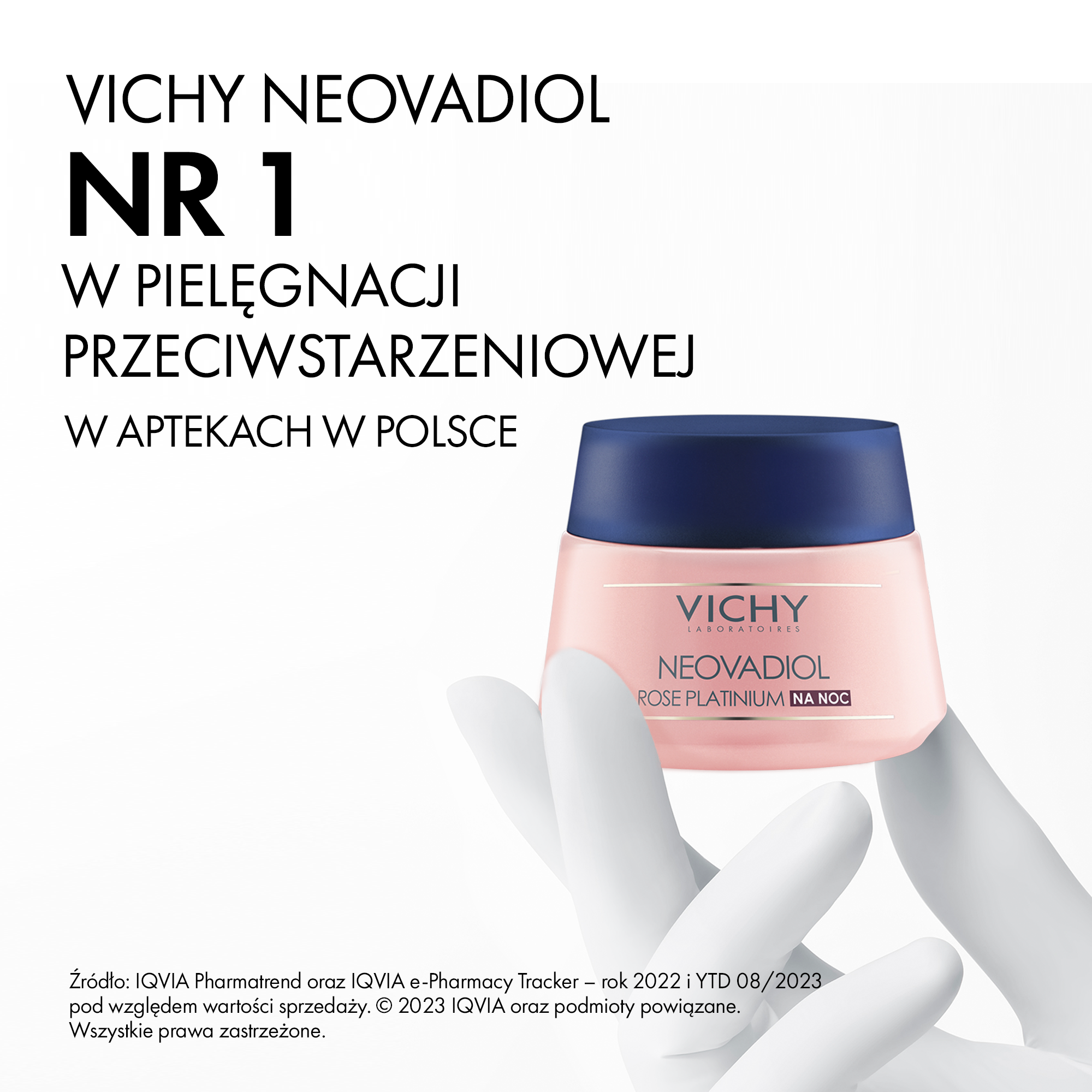 Vichy Neovadiol Rose Platinium Wzmacniający, regenerujący krem na noc, 50 ml