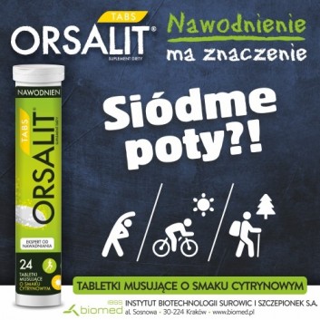 Orsalit Tabs o smaku cytrynowym 24 tabletki musujące
