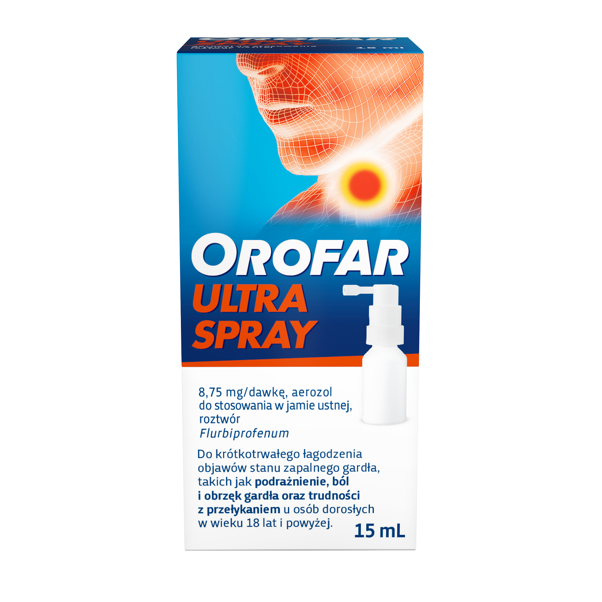 Orofar Ultra Spray, 8,75 mg/dawkę, spray, 15 ml zdjęcie