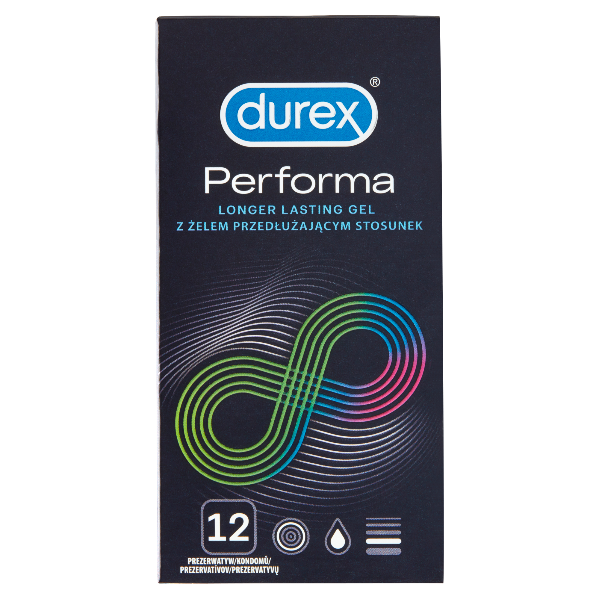 DUREX PERFORMA Prezerwatywy z substancją przedłużającą stosunek - 12 szt. zdjęcie
