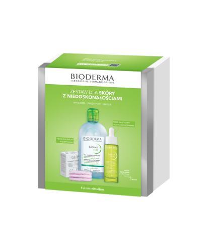 Bioderma Sebium Zestaw Xmass 2024 H2O Woda micelarna 500 ml + Serum 30ml + Płatki Glov płatki kosmetyczne 3 sztuki zdjęcie