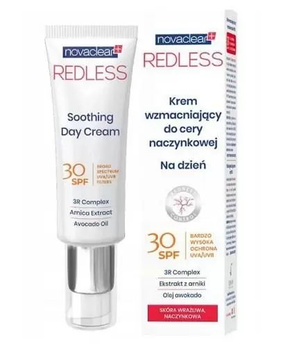 Novaclear Redless krem wzmacniający do cery naczynkowej na dzień SPF 30 50 ml zdjęcie